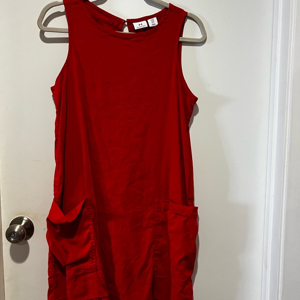 Halston Heritage Vibrant Red Dress